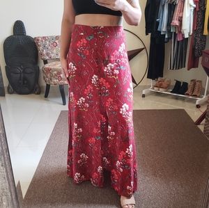 Express maxi floral skirt